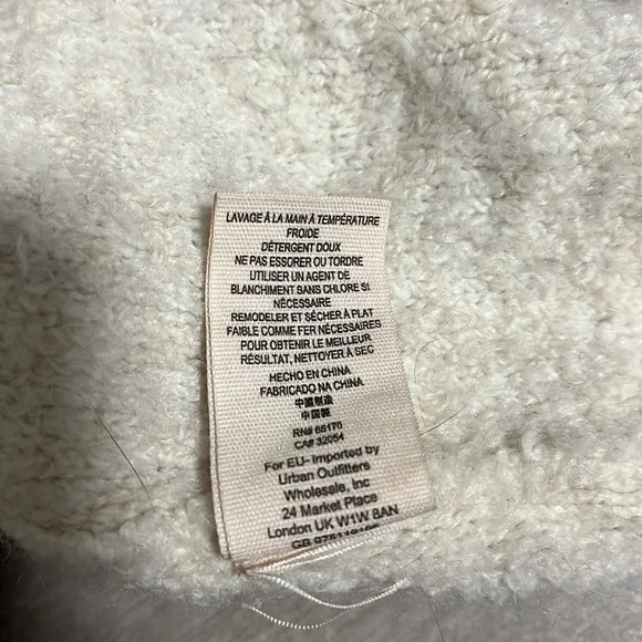 FREE PEOPLE Boucle Alpaca Wool Blend Sweater Cowl Neck, Size L - Picture 9 of 9